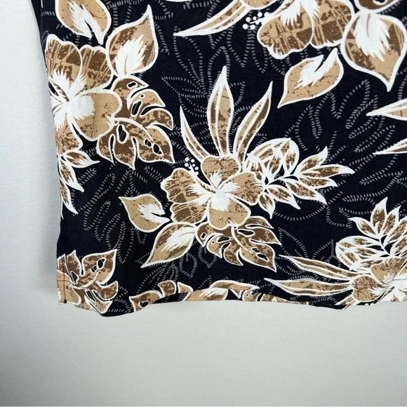 Milano Bay Men's Hawaiian Shirt Black Tan Short Sleeve Button Up Tropical Sz XXL - Picture 10 of 11